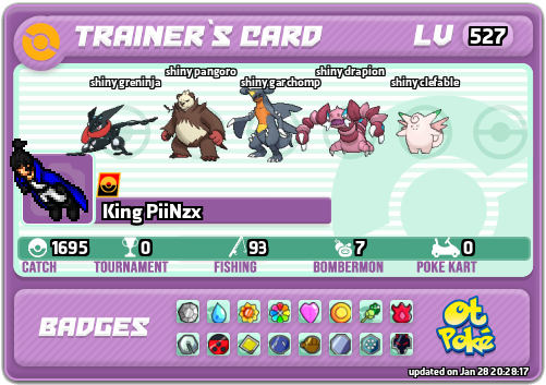 King PiiNzx Card otPokemon.com