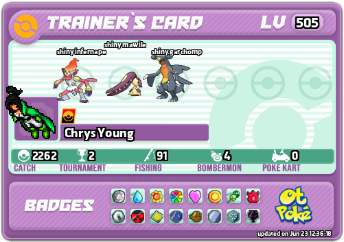 Chrys Young Card otPokemon.com