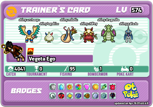 Vegeta Ego Card otPokemon.com