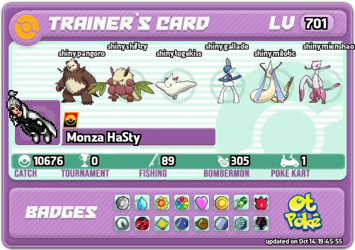 Monza HaSty Card otPokemon.com