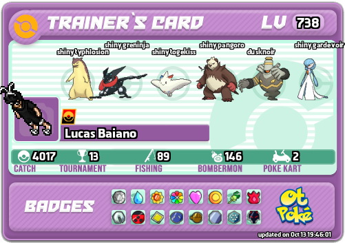 Lucas Baiano Card otPokemon.com