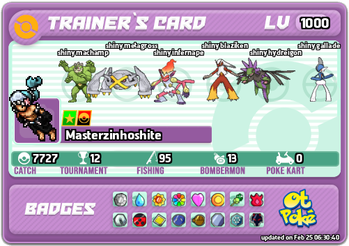 Masterzinhoshite Card otPokemon.com