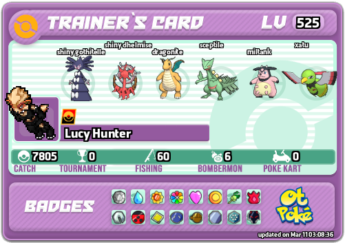 Lucy Hunter Card otPokemon.com