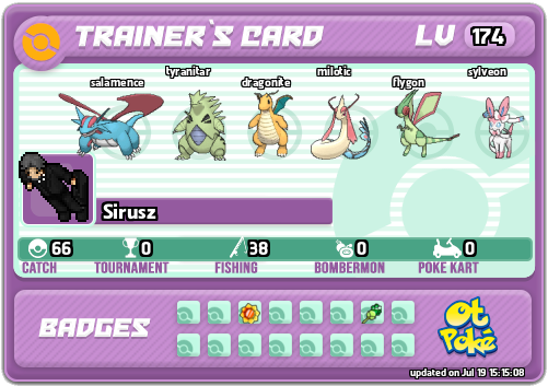 Sirusz Card otPokemon.com