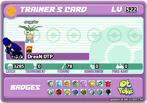 DreaN OTP Card otPokemon.com