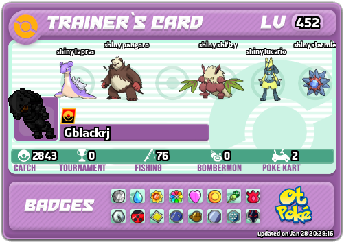 Gblackrj Card otPokemon.com