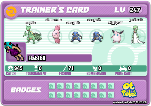 Habibii Card otPokemon.com