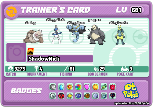 ShadowNick Card otPokemon.com