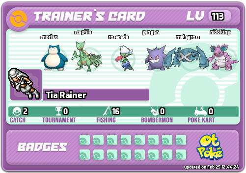 Tia Rainer Card otPokemon.com