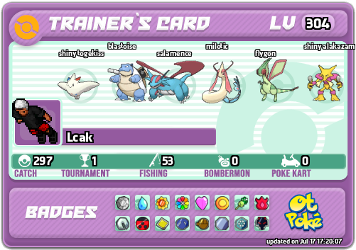 Lcak Card otPokemon.com