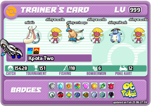 Kpota Two Card otPokemon.com