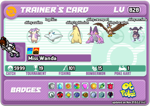 Miss Wanda Card otPokemon.com