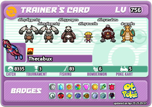 Thecabux Card otPokemon.com