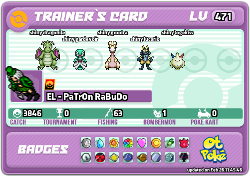 EL - PaTrOn RaBuDo Card otPokemon.com