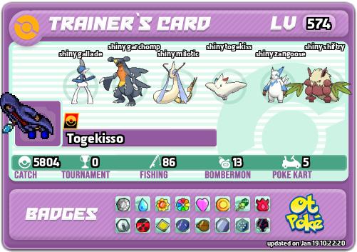 Togekisso Card otPokemon.com