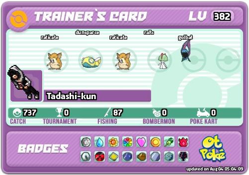 Tadashi-kun Card otPokemon.com