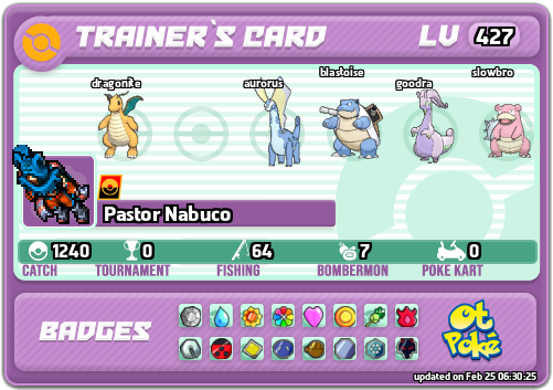 Pastor Nabuco Card otPokemon.com