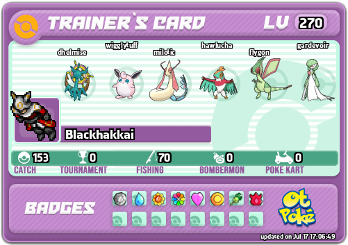 Blackhakkai Card otPokemon.com