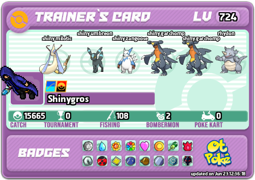 Shinygros Card otPokemon.com