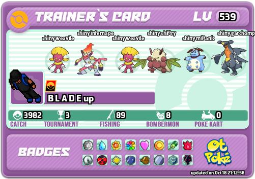 B L A D E up Card otPokemon.com