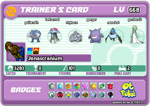 Jonascranium Card otPokemon.com