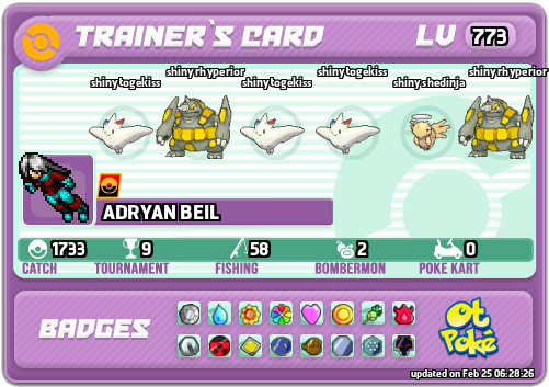 ADRYAN BEIL Card otPokemon.com