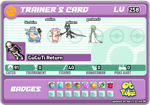 GuGuTi Return Card otPokemon.com