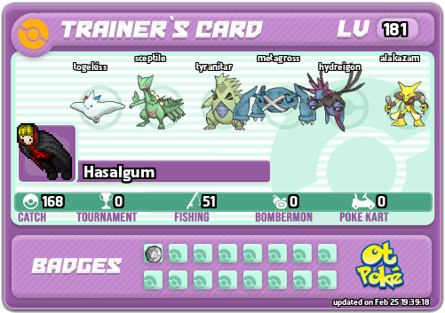 Hasalgum Card otPokemon.com