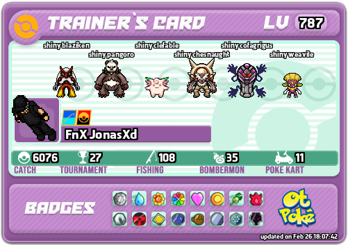 FnX JonasXd Card otPokemon.com
