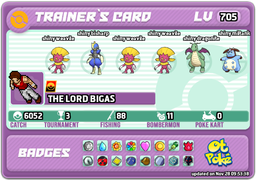 THE LORD BIGAS Card otPokemon.com
