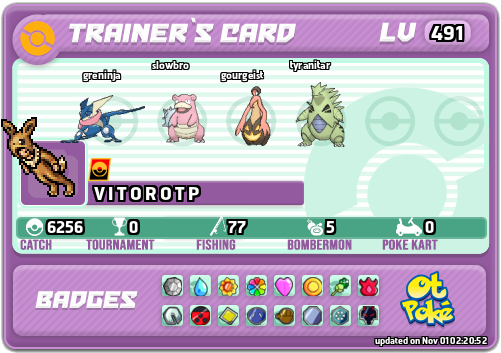 V I T O R O T P Card otPokemon.com