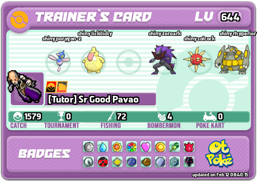[Tutor] Sr Good Pavao Card otPokemon.com