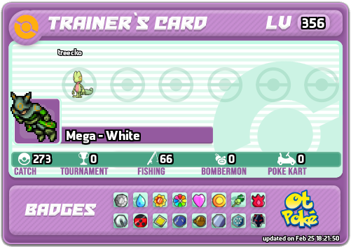 Mega - White Card otPokemon.com