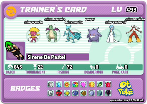 Sirene De Pastel Card otPokemon.com