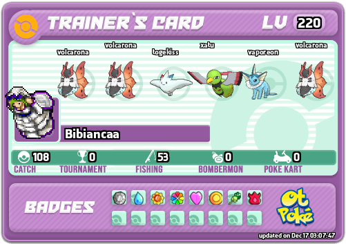 Bibiancaa Card otPokemon.com