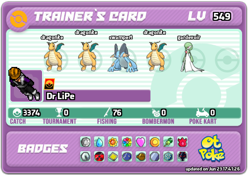 Dr LiPe Card otPokemon.com