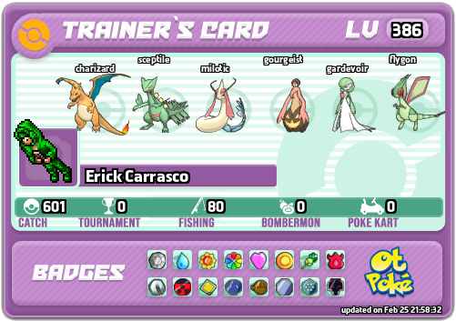 Erick Carrasco Card otPokemon.com