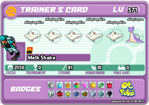 Melk Shake Card otPokemon.com