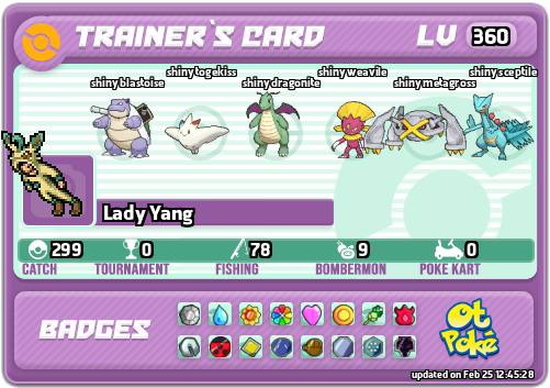 Lady Yang Card otPokemon.com