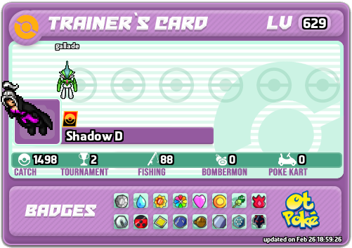 Shadow D Card otPokemon.com