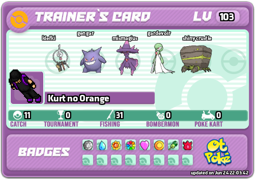 Kurt no Orange Card otPokemon.com