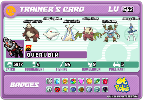 Q U E R U B I M Card otPokemon.com