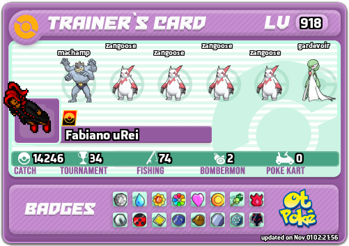 Fabiano uRei Card otPokemon.com