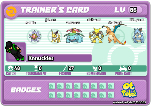 Knnuckles Card otPokemon.com