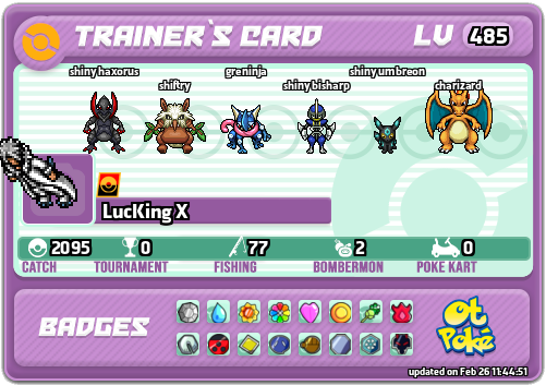 LucKing X Card otPokemon.com