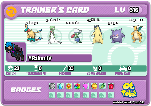 YRzinn IV Card otPokemon.com
