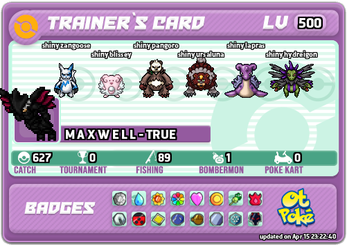 M A X W E L L - TRUE Card otPokemon.com