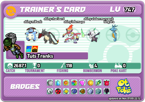 Tuts Tranks Card otPokemon.com