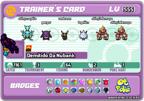 Demitido Da Nubank Card otPokemon.com