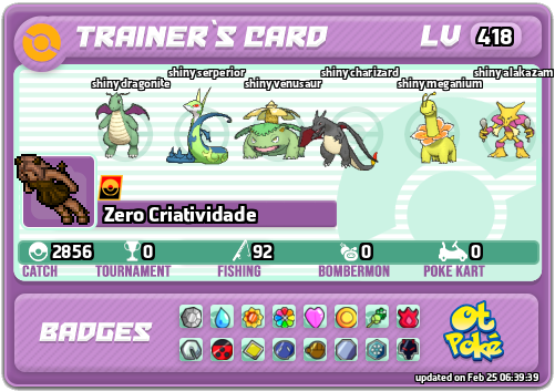 Zero Criatividade Card otPokemon.com